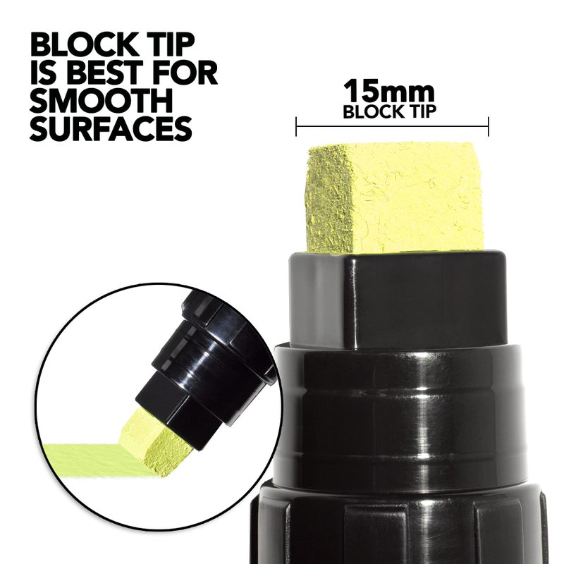 KRINK K55 Fluorescent Waterbased 30ml Marker - Yellow - Image 2